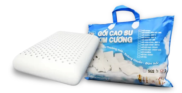 Gối Cao Su Ovan Kim Cương